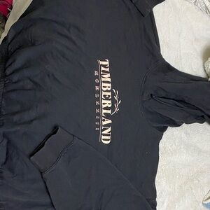 Timberland Black Hoodie with Tan Logo